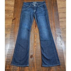 Hudson Mid-Rise Signature Bootcut Flap Jeans Women Size 28 Blue Length 32 EUC